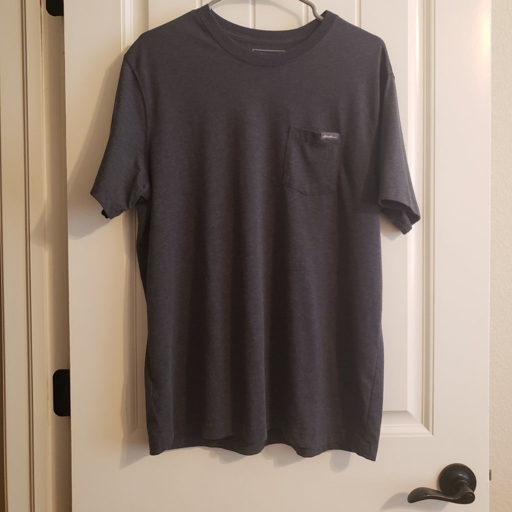 Eddie Bauer  Gray Men's Pocket Tee